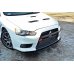 Накладка сплиттер на передний бампер вариант 2 на Mitsubishi Lancer X Evo